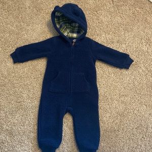 12 month Sherpa onsie jumper